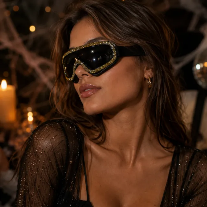 Skibril party diamant