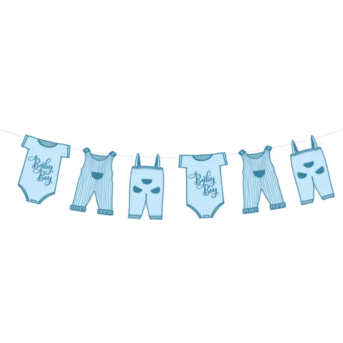 Slinger blauwe babyrompers (5 meter)