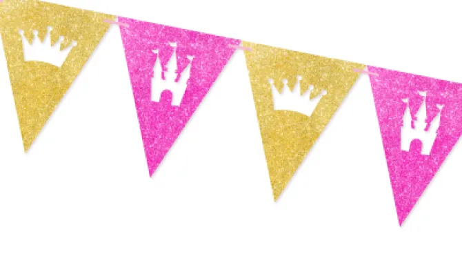 Slinger prinses - 4m (15 vlaggen)