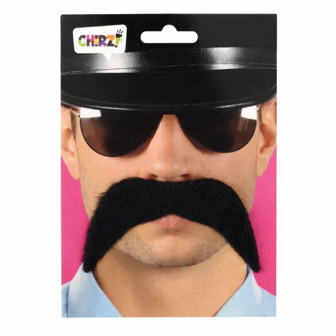 Snor disco zwart