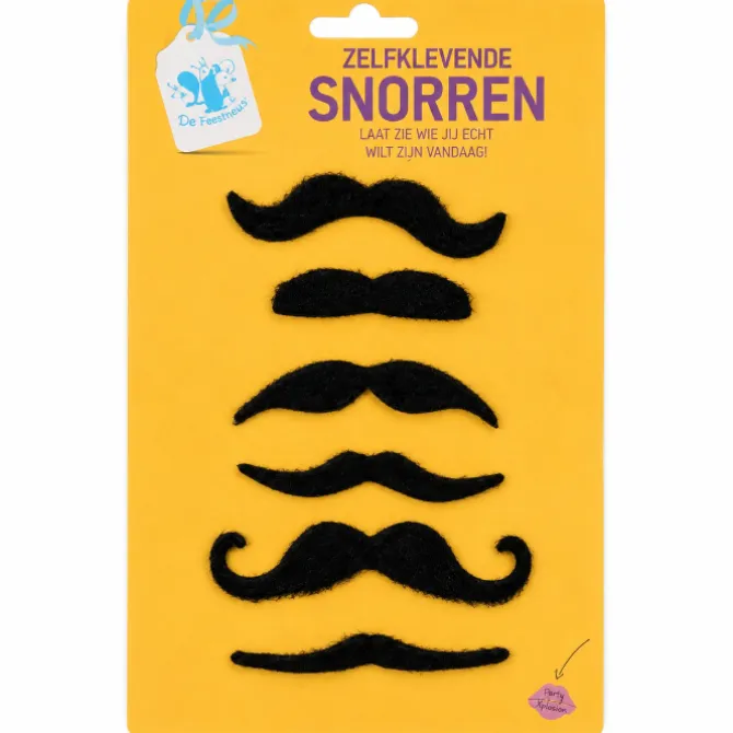 Snorren zwart 6 stuks