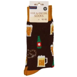 Sokken - funny bier pretzel - maat 40-45