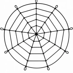 Spinnenweb mega zwart 1,80m