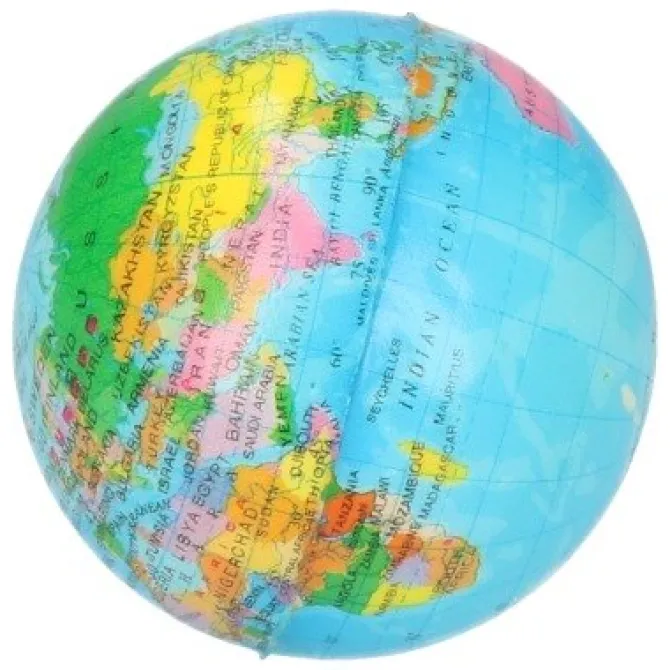 Stress bal wereldbol