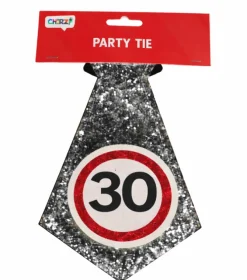 Stropdas 30 jaar verkeersbord