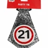 Stropdas 21 jaar verkeersbord