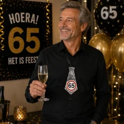 Stropdas 65 jaar verkeersbord