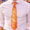 Stropdas pailletten oranje