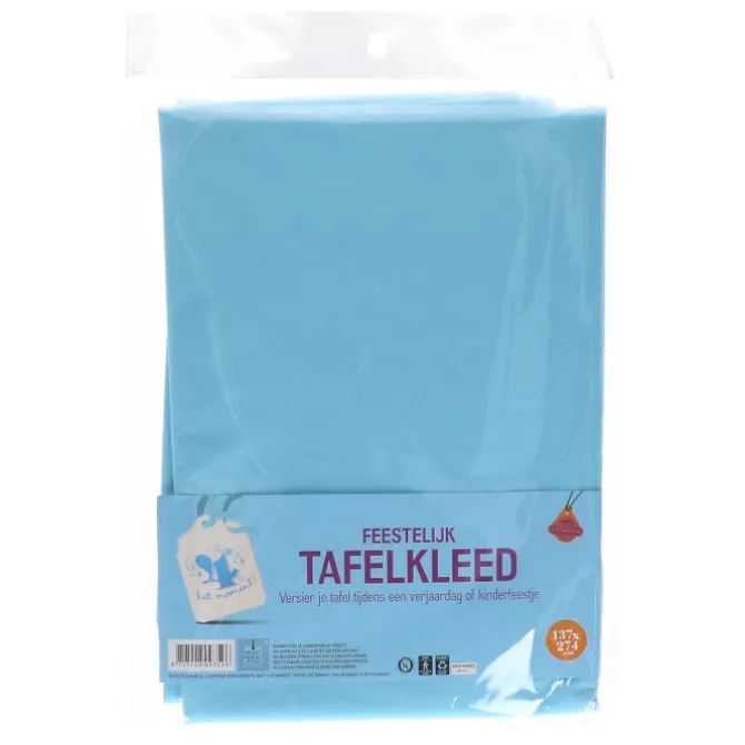 Tafelkleed blauw 137x274cm