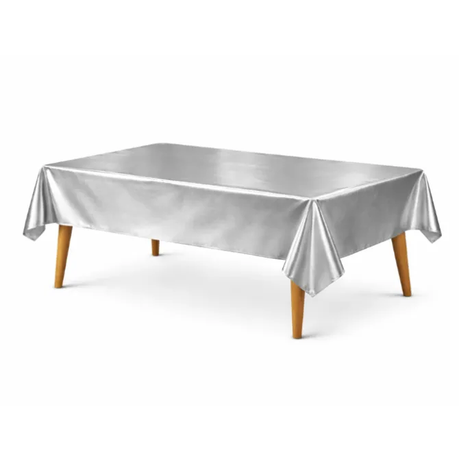 Tafelkleed zilver 274 x 137cm
