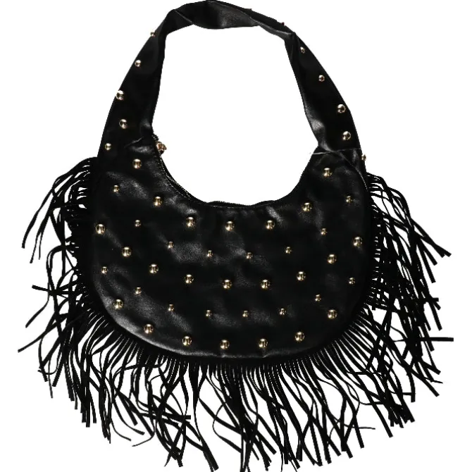 Tas cowboy zwart met studs