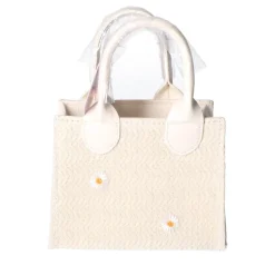Tas crochet beige