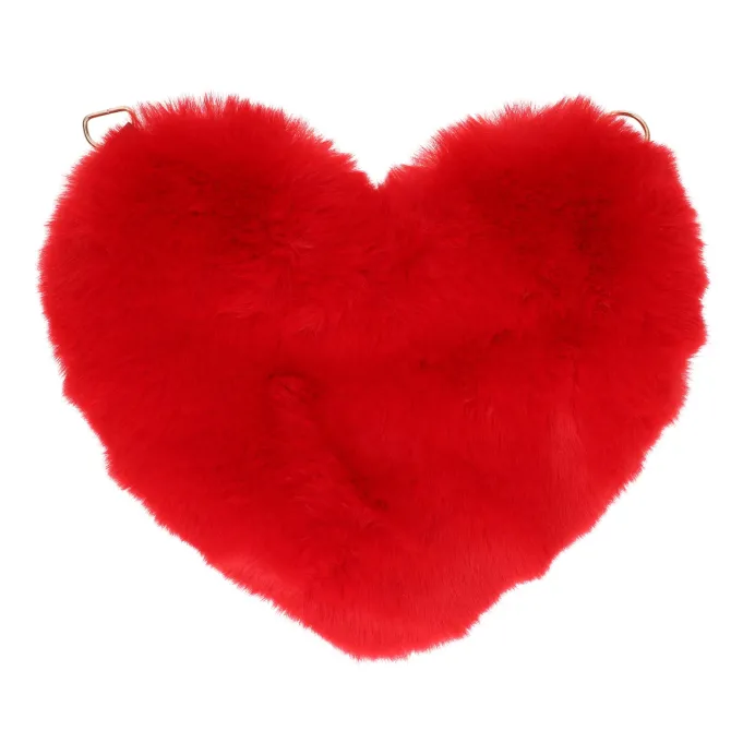Tas hart fluffy rood