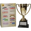 Trofee DIY stickers meerkleurig XL