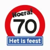 Verkeersbord Hoera 70