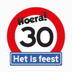 Verkeersbord Hoera 30