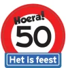 Verkeersbord Hoera 50