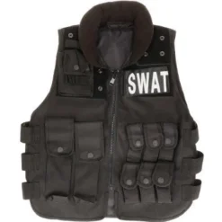 Vest SWAT zwart maat L