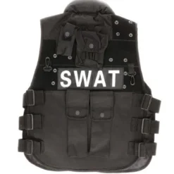 Vest SWAT zwart maat L