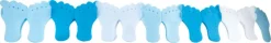 Vlaggenlijn Babyvoetjes blauw - 3m