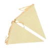 Vlaggenlijn glitter goud groot - 6m (10 vlaggen)