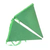 Vlaggenlijn glitter groen groot - 6m (10 vlaggen)