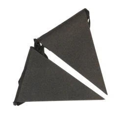 Vlaggenlijn glitter zwart groot - 6m (10 vlaggen)