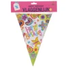 Vlaggenlijn Happy Birthday bloemen - 2,6m