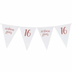 Vlaggenlijn 16 jaar roségoud - 4m