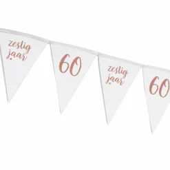 Vlaggenlijn 60 jaar roségoud - 4m
