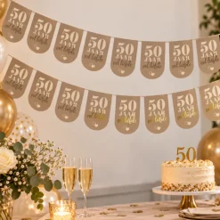 Vlaggenlijn 50 jaar Vol Liefde - 5 meter