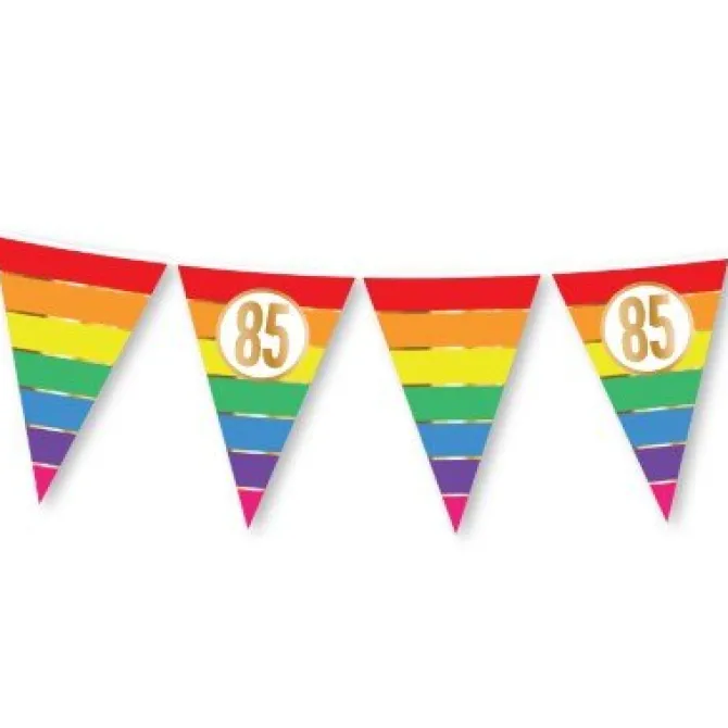Vlaggenlijn Regenboog goud 85 - 5m (15 vlaggen)