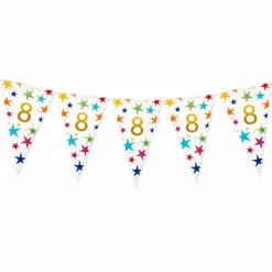 Vlaggenlijn Sterren 8 jaar - 6m (15 vlaggen)