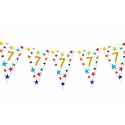 Vlaggenlijn Sterren 7 jaar - 6m (15 vlaggen)