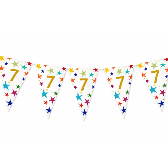 Vlaggenlijn Sterren 7 jaar - 6m (15 vlaggen)