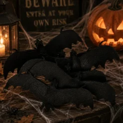 Vleermuizen Halloween zwart