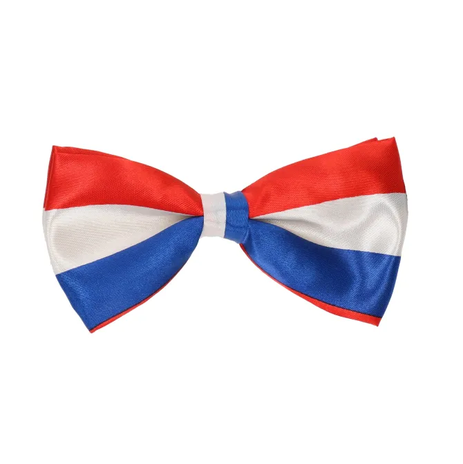 Vlinderdas Holland rood/wit/blauw