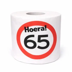 WC rol 65 jaar verkeersbord