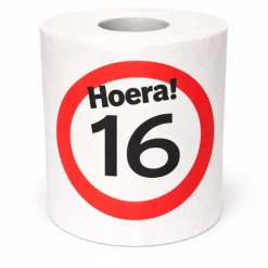 WC rol 16 jaar verkeersbord