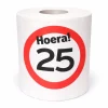 WC rol 25 jaar verkeersbord