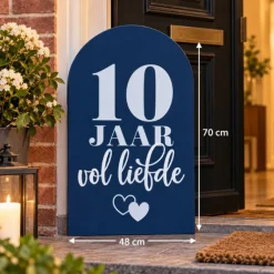 Welkomstbord 10 jaar Vol Liefde