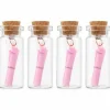 Wensflesjes Geboorte roze 4St
