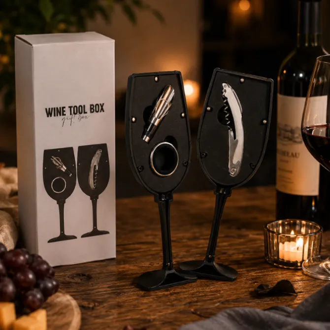 Wijn Accessoire Set Glas