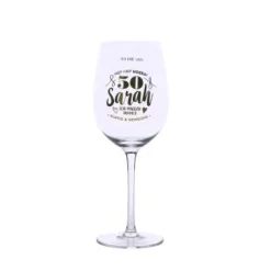 Wijnglas Sarah Roségoud 50 jaar