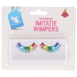 Wimpers metallic regenboog