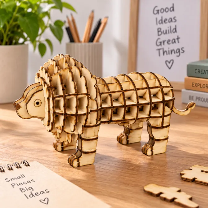 Wooden 3D Puzzle Lion