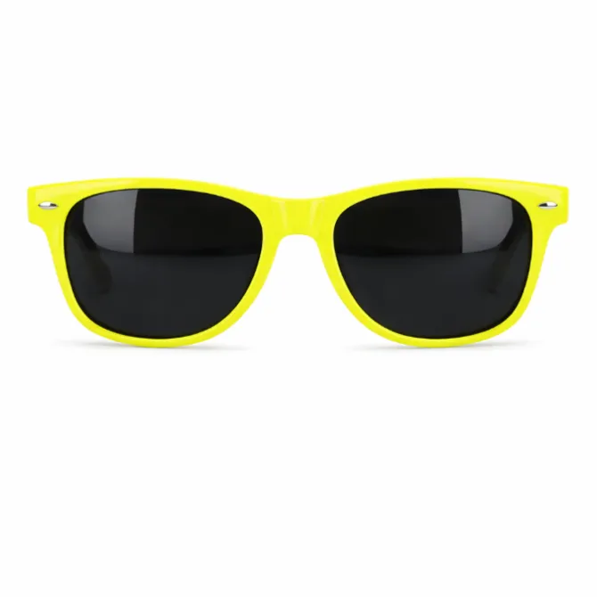 Zonnebril neon geel