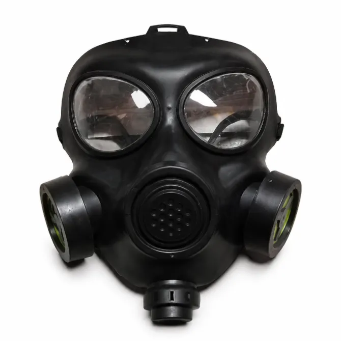 Zwarte gasmasker