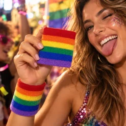 Zweetbandje regenboog